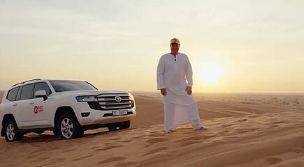 Kai auf Wüstensafari in Ras Al Khaimah